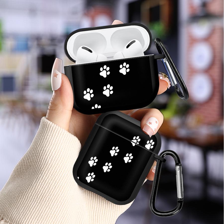 Süße Pfotenabdruck Kopfhörerhüllen Hülle für Airpods Pro2 Pro 2 3 4 Pro3 1