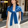 1 Piece of High-end Knitted Shawl for Women's Summer Thin Style with Knotted Vest, Spring and Autumn Air-conditioned Room