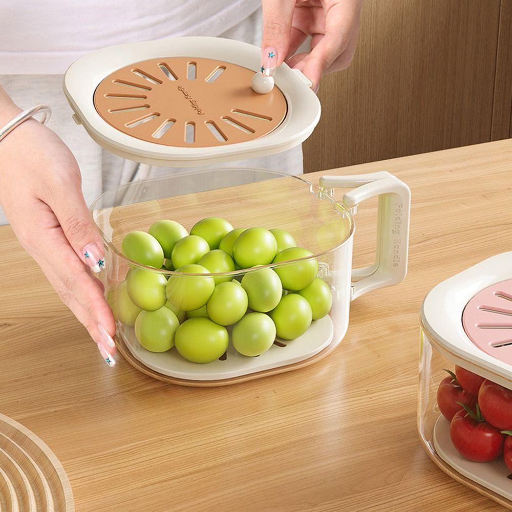 Kitchen Gadgets 2-in-1 Draining and Preservation Basket Fruit And Vegetable