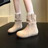 Retro Shoes, Thick-soled Ankle Boots, Women's Boots, Sleeve Boots, Slimming Ankle Boots