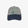 WEB LOGO 5 PANNEL BALL CAP - [GREY/NAVY]