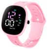 Reloj Electrónico M12 Resistente al Agua para la Vida Accesorios de Moda Pantalla Digital LED Grande Niños Niñas Luminoso LED Reloj Deportivo Digital para Uso Diario