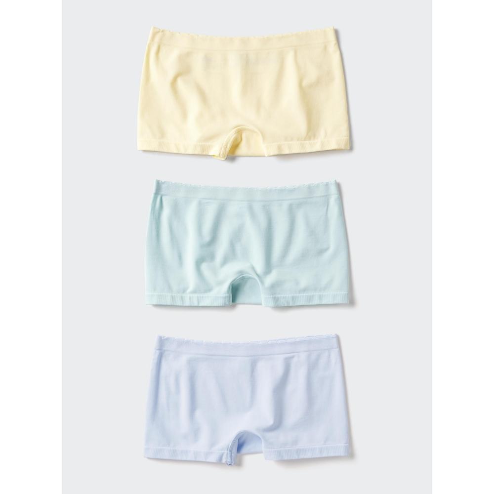 

Uniqlo Трусы-боксеры AIRism для девочек, бесшовные, 3 шт. 40 CREAM/KIDS 100