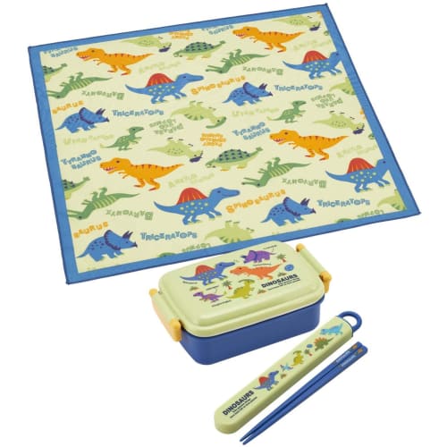 Skater Kids' Lunch Cloth, 43x43cm, Made in Japan, Dinosaur Picture, KB4-A