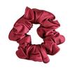 Elegant Retro Red Bow Hair Tie for Low Buns