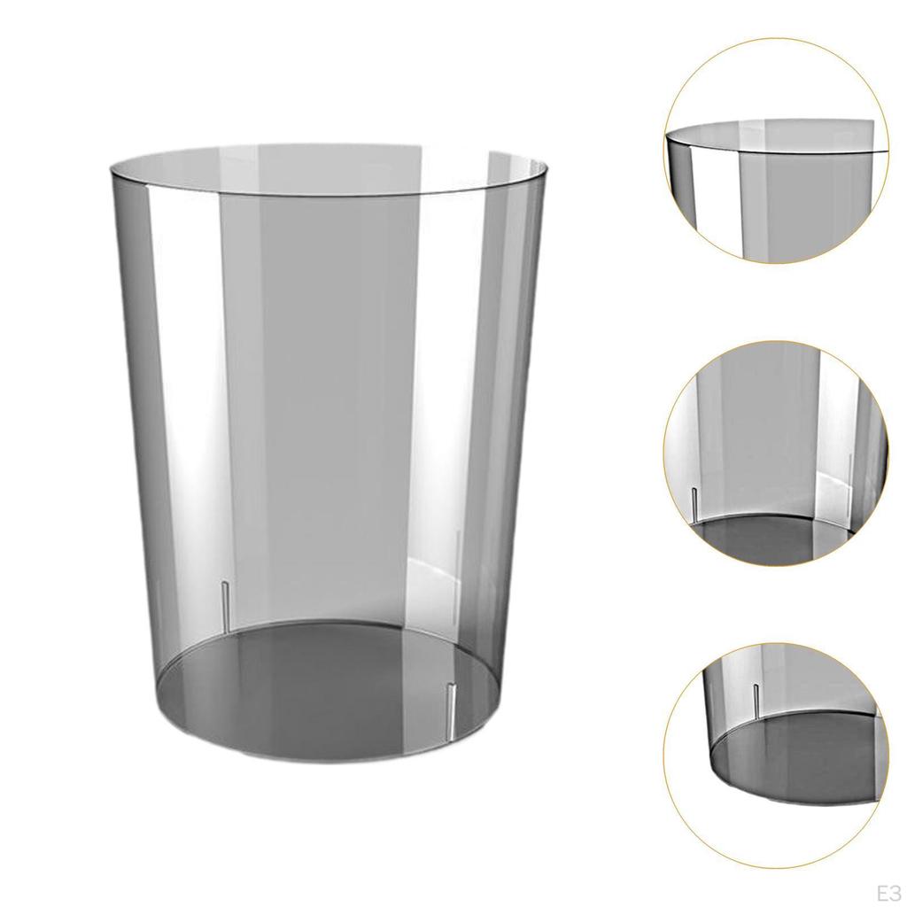 Clear Round Waste Bin for Home, Office And Children's Room