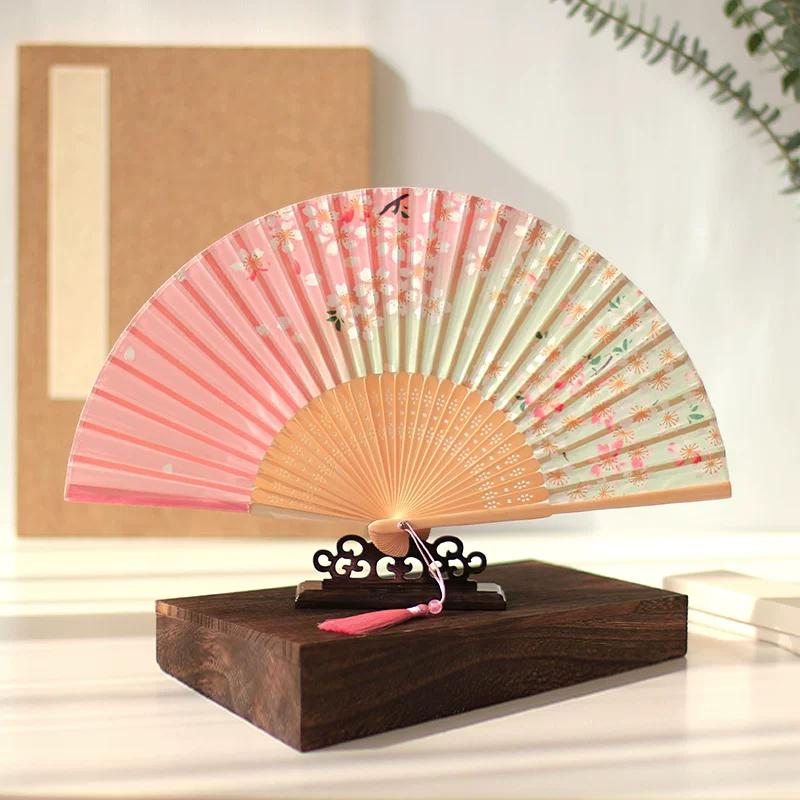 Chinese Style Han Costume 6-Inch Small Fan Folding Fan Fairy Chinese Ancient Style Women's High-Looking Summer New Chinese Style Folding Fan
