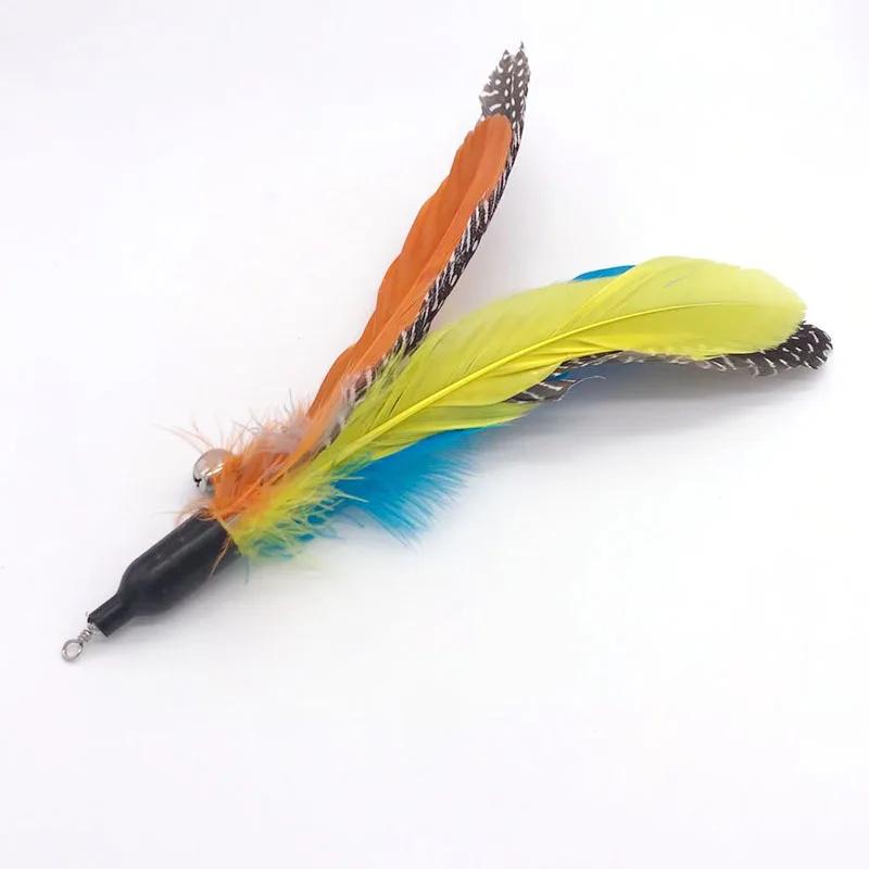 97cm Retractable Cat Feather Toys Kitten Funny Rod Cat Wand Toys Plastic Pet Cat Toys Interactive Stick Pet Cat Supplies