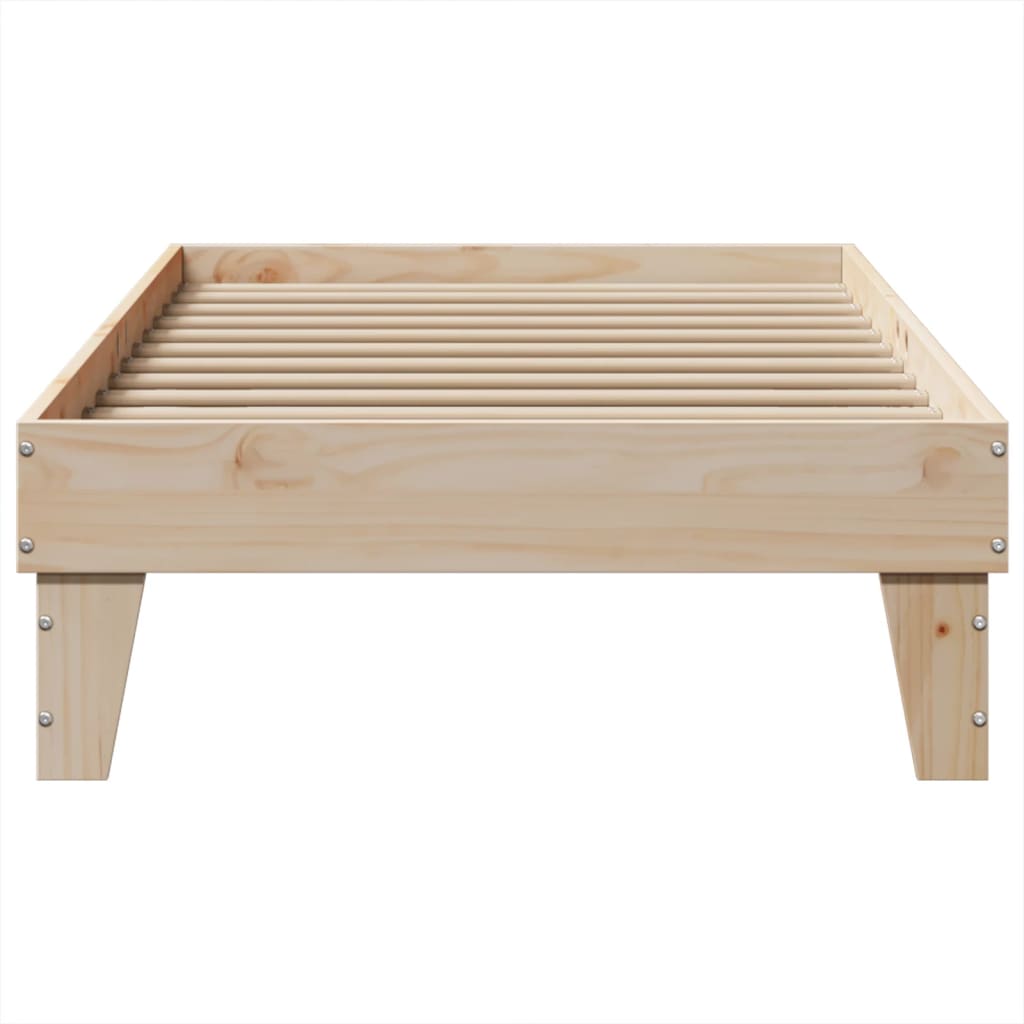 Solid Wood Bed Without Mattress 100x200 Cm Pine Wood