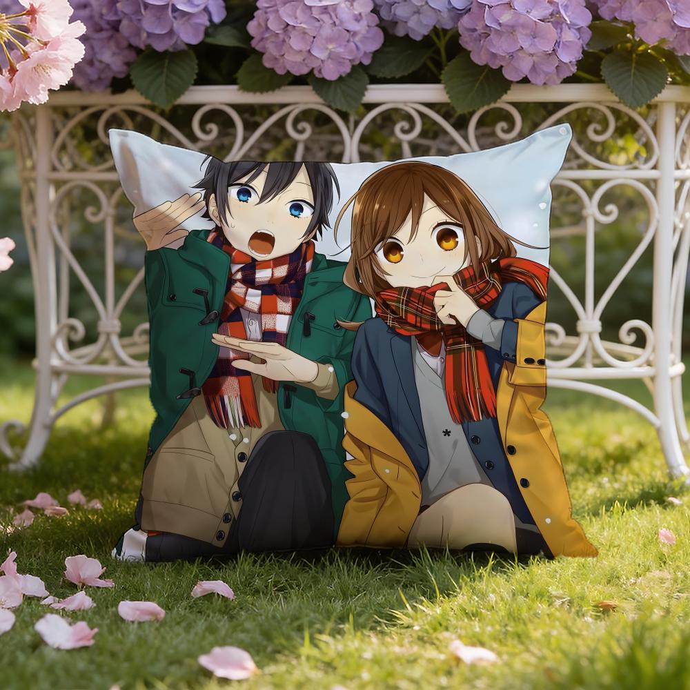 Anime-Cartoon H-Horimiya Kissenbezug Heim & Auto Doppelszenen-Kissenbezug: Wendbar für höchsten Tragekomfort