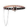 Women's Belt Without Punching Jeans Belt Ins Style Metal Punk Trendy Simple Decoration Student Thin Narrow