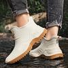 Men's Ankle Rain Boots Outdoor Waterproof Men Rain Shoes Anti-Slip Wear-resistant Men Kitchen Water Shoes Fishing Rubber Shoes