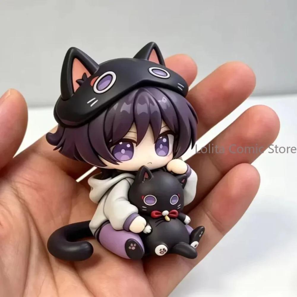 Genshin Impact Wanderer Kunikuzushi Scaramouche 9cm Gioco Postura Seduta Figure in PVC Modello Espositore da Scrivania Statua Esposizioni in Piedi
