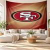 San Francisco 49ers Wall Tapestry, Soft Fabric Wall Hanging, Decorative Backdrop For Bedroom Home Wall Art