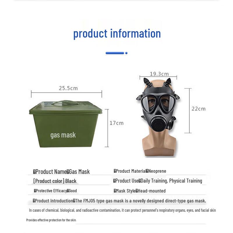 Ningzhao FMJ05 Full-Face Gas Mask One Size