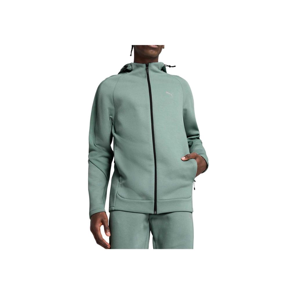 Puma Hooded Logo Quick-Dry Long Sleeve Jacket Men Jacket Green 687586-30