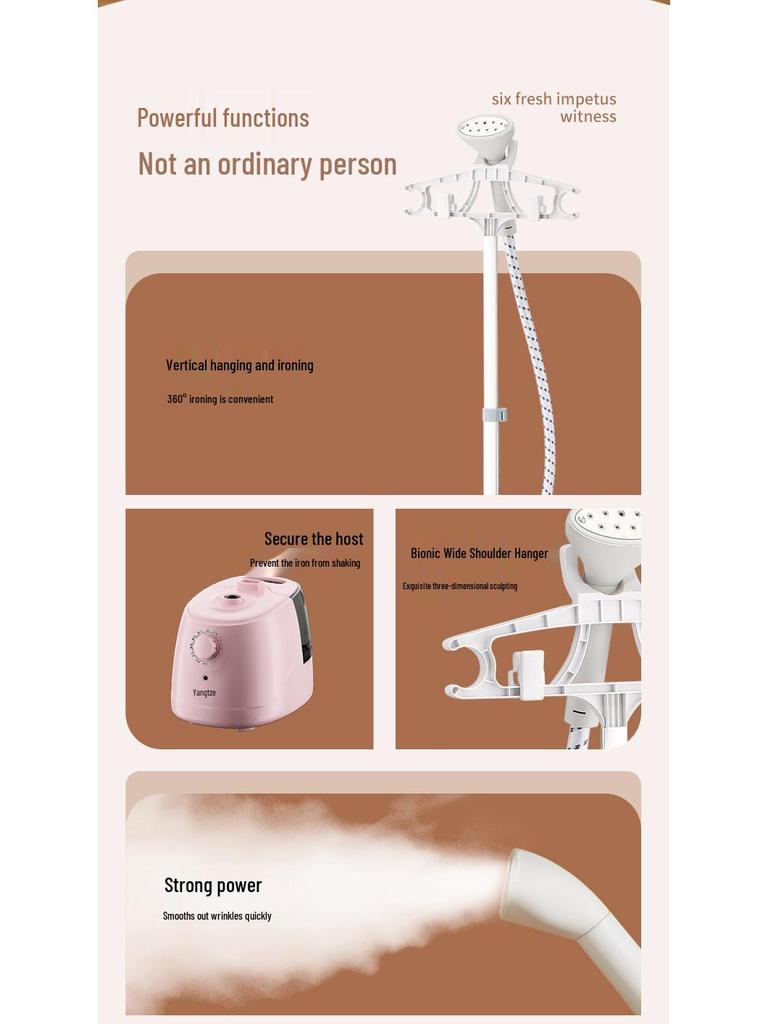 Vertical Steam Garment Steamer - Handheld Electric Iron for Clothes