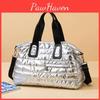 Color Solid Yogodlns Bright Surface Sports Fitness Handbags Shoulder Bag Fashion Large Capacity Waterproof Nylon Crossbody Bag