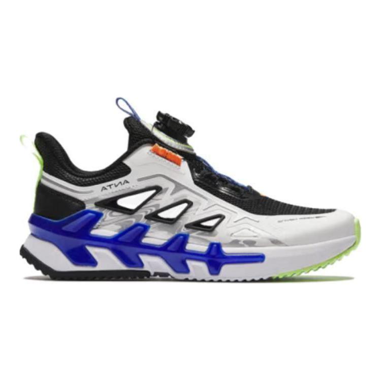 Anta Comfortable Simple Non-Slip Shock Absorbing Kids Sandals Kids Sandals Black White Silver 312426911-2