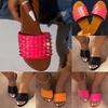 Stylish Women Sandals Casual Flat Rivet Design Slip-on Beach Shoes For Comfort