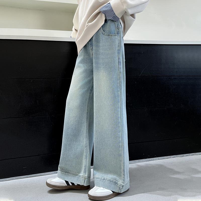 Girls' 2025 Autumn/Winter POLO-Style Two-Piece Sweatshirt for Middle Schoolers