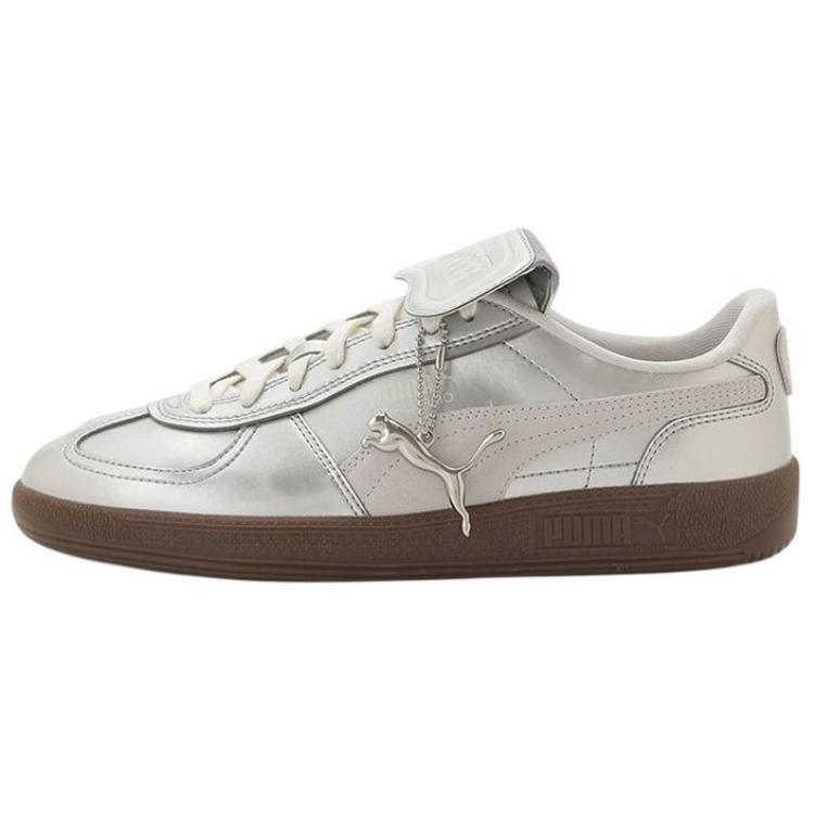 Puma Emmi X  Palermo Premium Silver Comfortable Durable Low-Top Lifestyle Shoes Women sneaker 404473-01