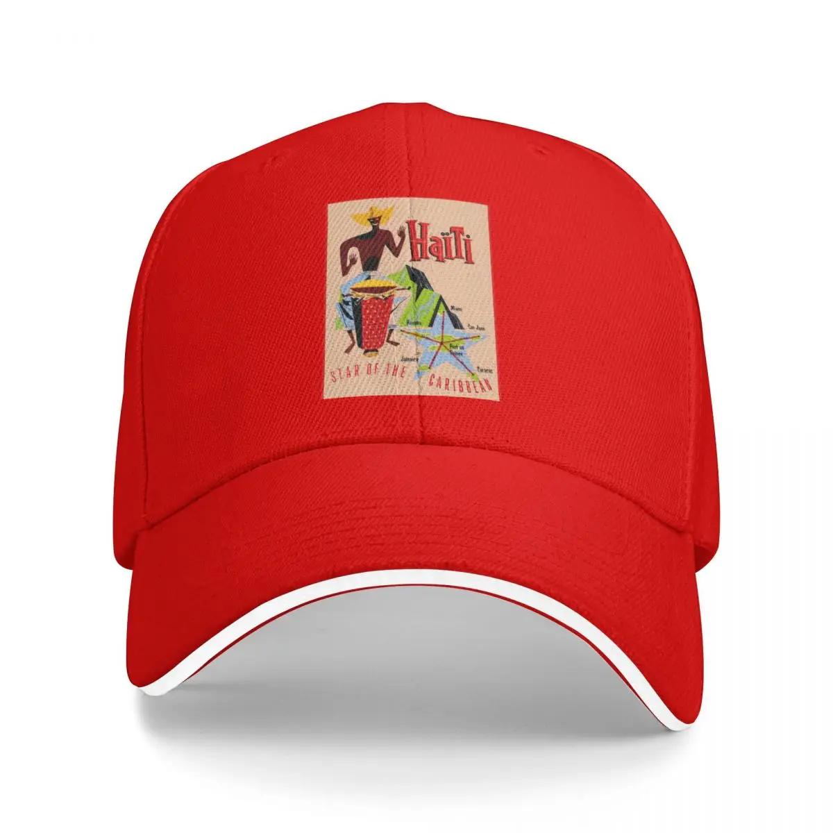 HAITI Vintage Star of the Caribbean Rare Advertising Print Baseball Cap dad hat birthday Unisexs Baseball Womens