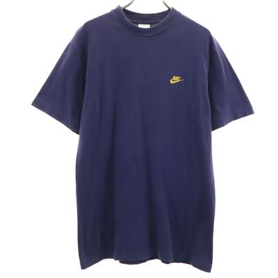 90s 00s Made In Japan Old Short Sleeve T-shirt M Navy Men's Used