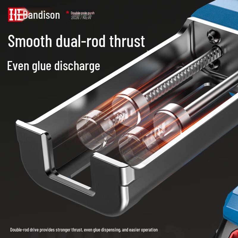 Pistolet à calfeutrer à double tube sans fil Bandeson prise CN (adaptateur inclus)