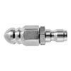 Sewer High-Pressure Nozzle 1/4 Inch Quick Connector Sewer Cleaning Nozzle Pipe Cleaner Rust-Proof Attachment for Plumbing Sewage