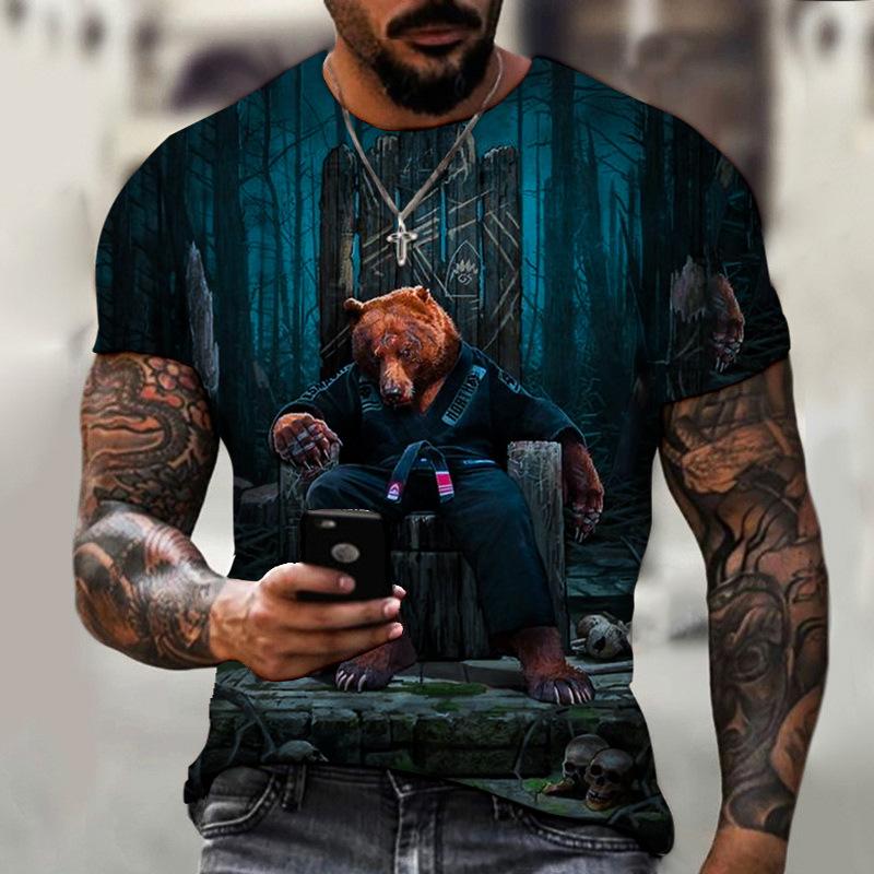 Vintage T Shirt For Men Graffiti Abstraction Short Sleeve Tops Street Hip Hop Men's T-shirts Oversized Tees Shirt Man Clothing