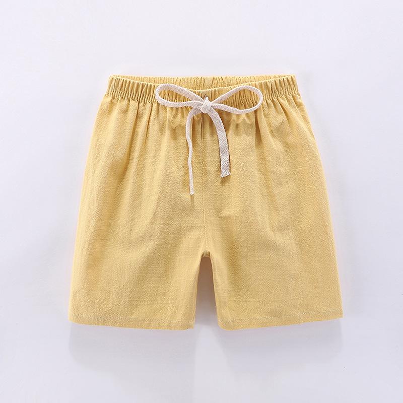 2020 Kids' Cotton Linen Korean-Style Summer Shorts: Trendy, Sporty Fashion