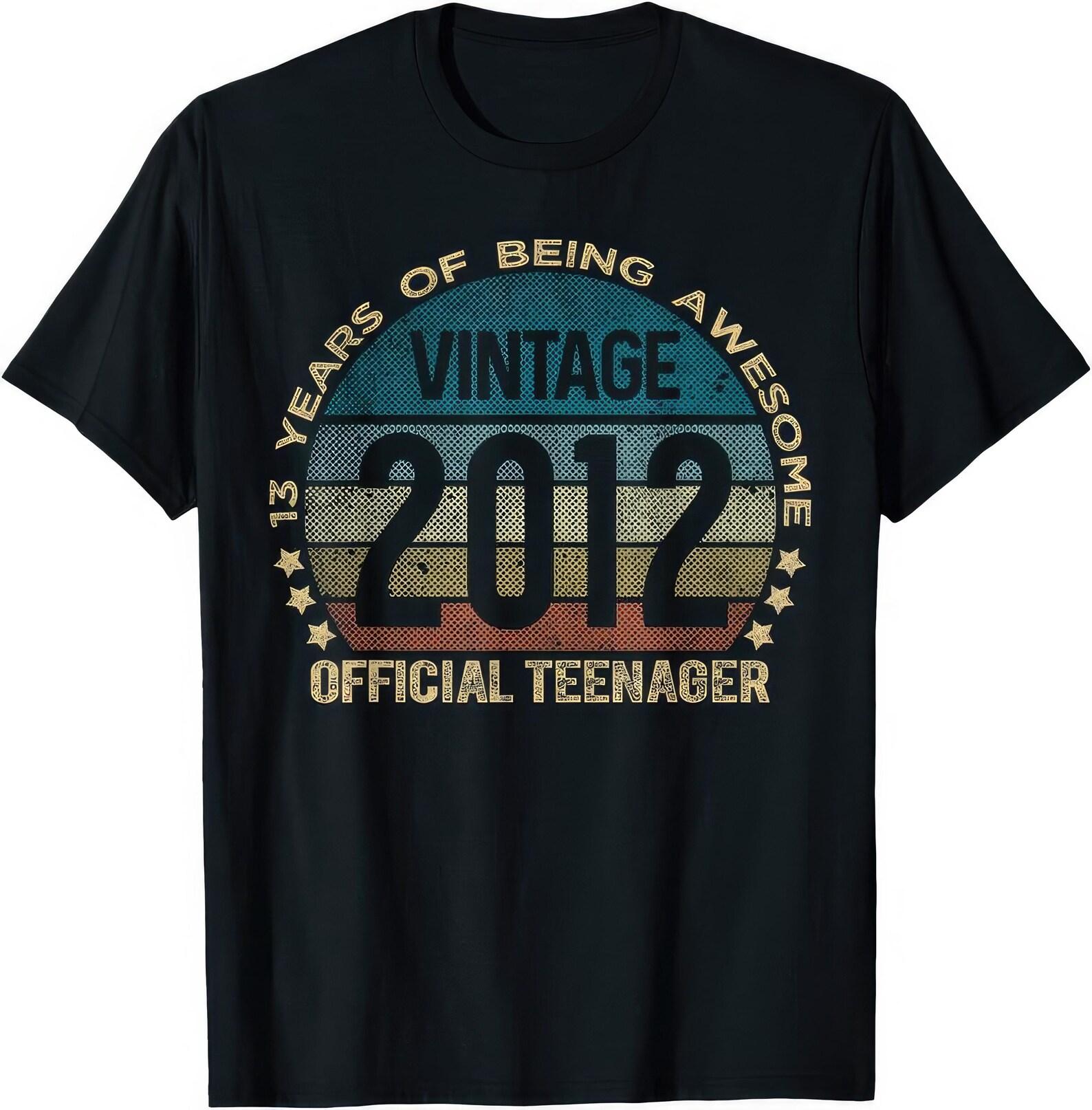 13th Birthday T shirt, Official Teenager, Vintage 2012 M