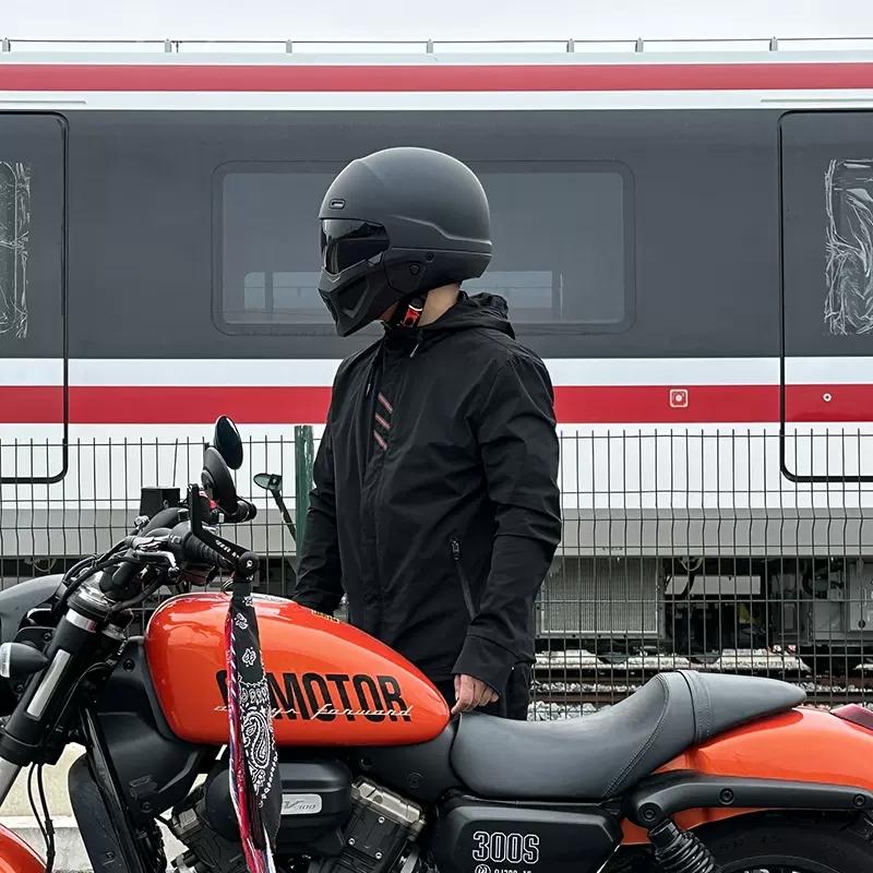 2025 New Scorpion Helmet Retro Motorcycle Cascos Moto Locomotive Personality Multi-purpose Combination Half Open DOT Approved