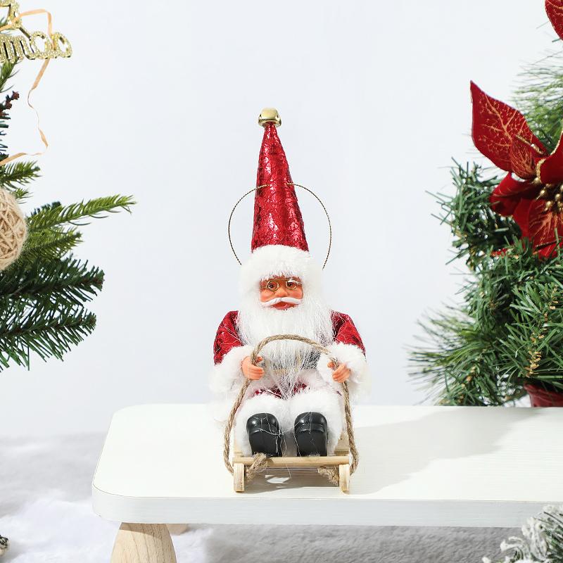 Christmas Christmas Doll Exquisite Christmas Decoration Home Decor Santa Claus Design Funny Multi-Color