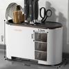 Kitchen Accessories Tool Rest Multifunction Storage Organizer Rack Condiment Box Removable Drain Tray Hollow Back Ventilation