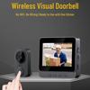 Wireless Visual Doorbell with Screen & Intercom, Camera, Night Vision, No WiFi Required.