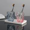 Shangqi Simple Rhombus Glass Wash Cup Set (5 Pcs)