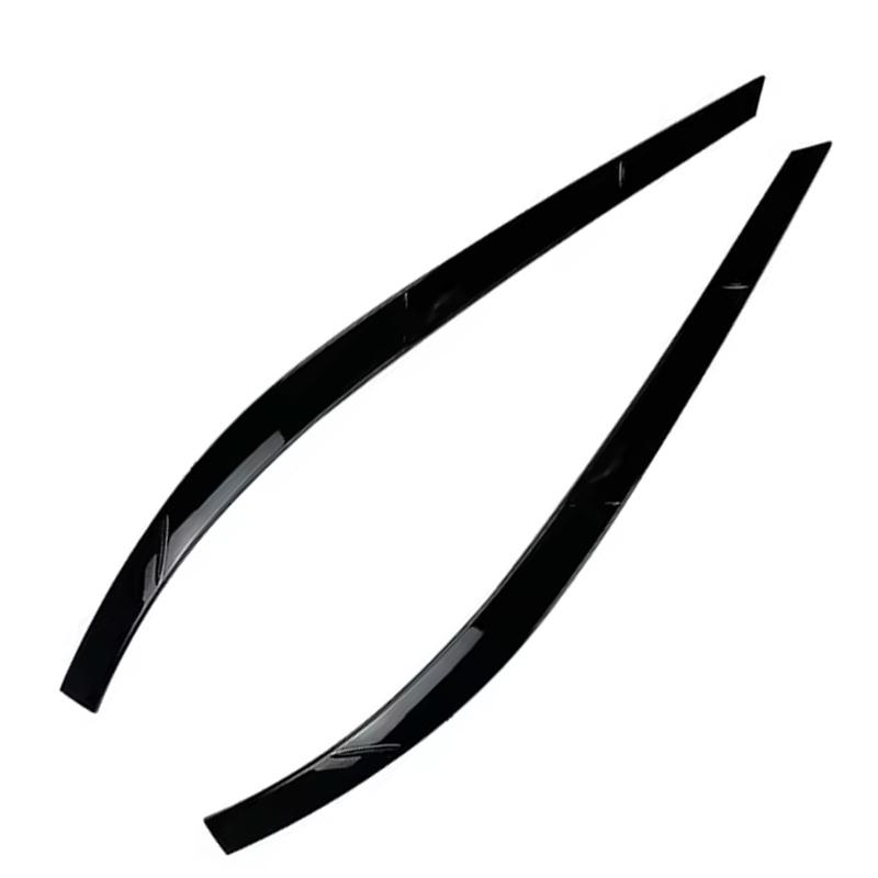 2Pcs Car Front Headlight Eyebrow Eyelid Cover Glossy Black Stickers for VW Tiguan MK1 2011 2012 2013 2014 2015 2016