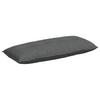 Back Cushion Dark Grey 120 X 19 X 50 Cm Fabric