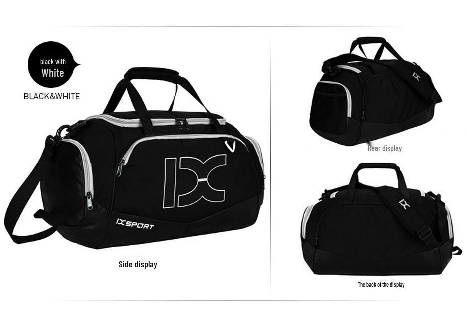 

Unisex Fitness Travel Bag with Wet/Dry Compartments - Versatile Gym, Luggage, and Shoulder Use