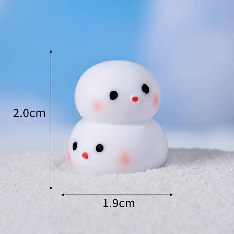 

Мультфильм милый рождественский снеговик фигурка микро пейзаж снежный хрустальный шар декоративные аксессуары своими руками виджеты рабочего стола Christmas Snowman 10pc