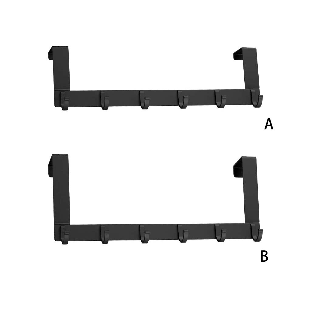 Rear Door Hook Bathroom Organizer Rack Arc-shaped Wall Hanging Hooks Rustproof Clothes Coat Racks Hat Towel Holder