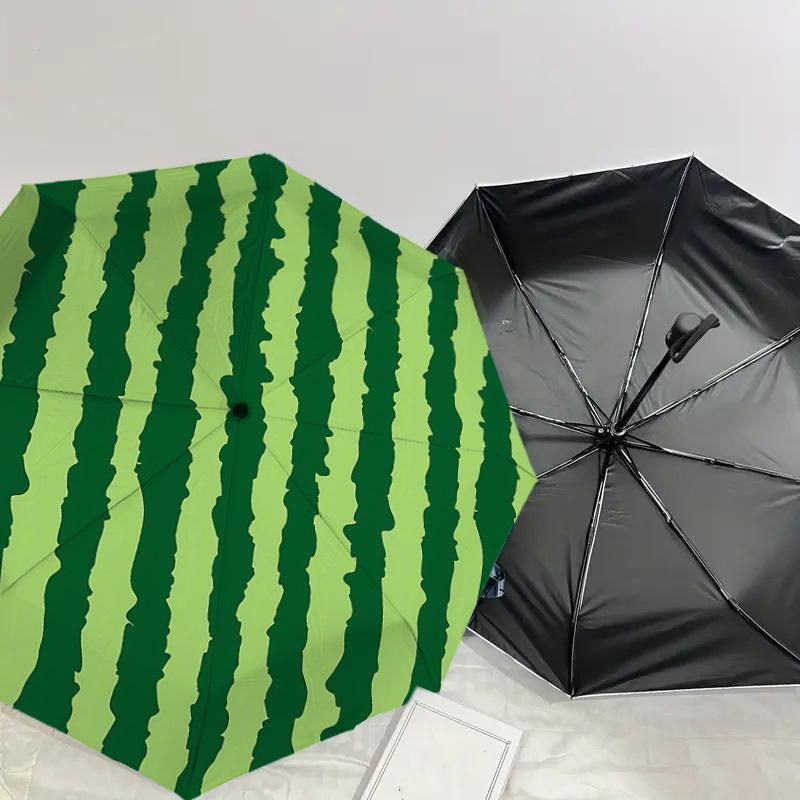 1PC watermelon Umbrella-8-Rib Reinforced, Automatic Open, Lightweight & Durable, Fashion Accessory for Outdoor-D367