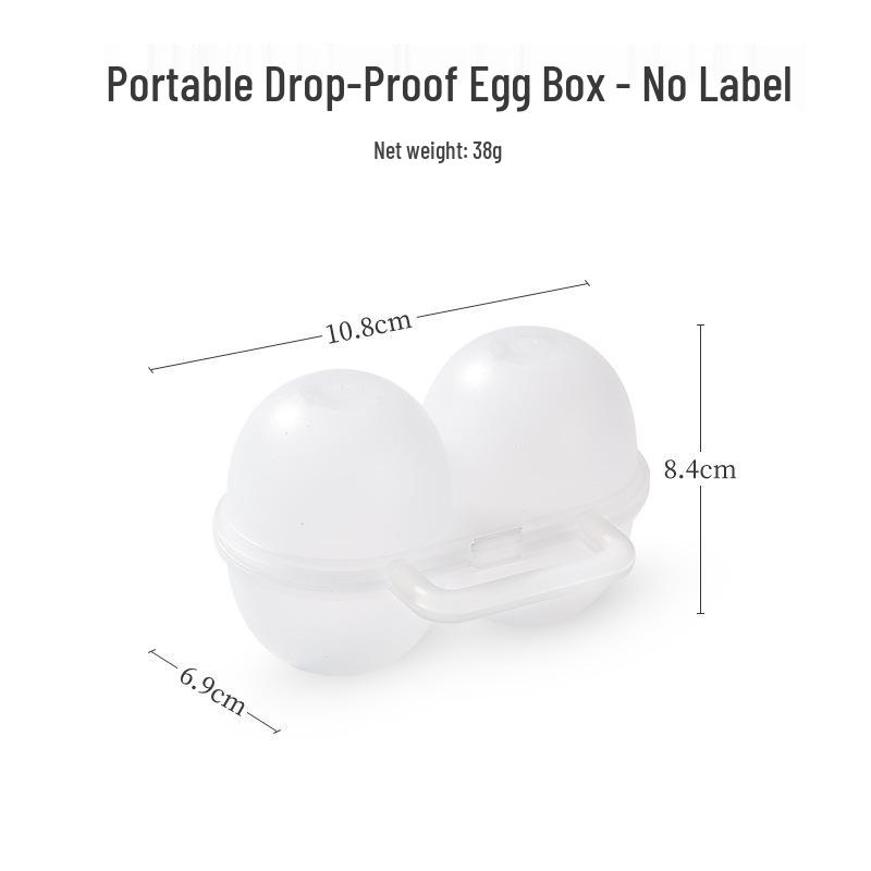 

ISE MOUNT Уличный противоударный прозрачный портативный контейнер для хранения яиц с 2 отделениями