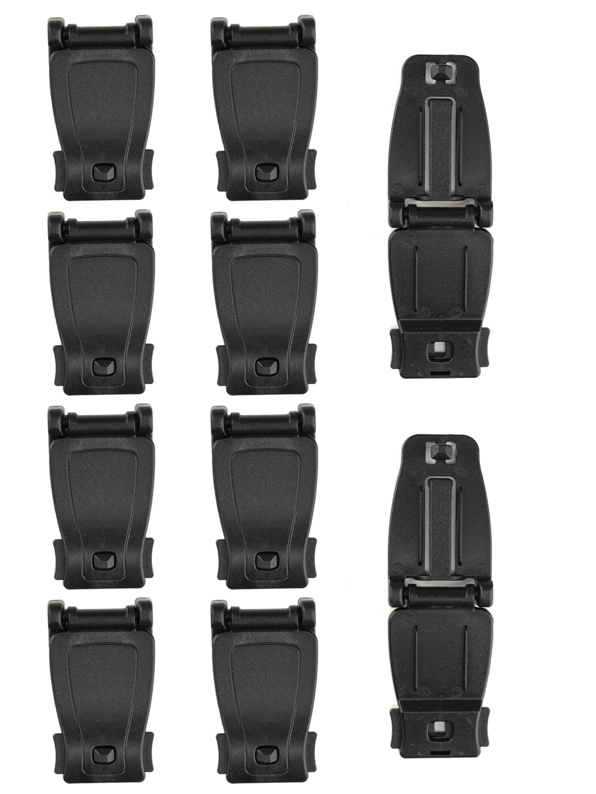 

VIPERADE VAB2 Multipurpose Clips for Molle Tactical Locking Carabiners for Molle Webbing Attachment to and Bags 10-Pack 1 Webbing, Backpacks, чёрный