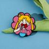 Cute Sailor Moon Brooch Cartoon Tsukino Usagi Metal Badge Enamel Pin Clothes Jeans Lapel Pin Jewelry Accessories Ornament