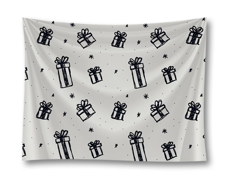 Amazon Christmas Tapestry Background Cloth Bedside Sofa Hanging Cloth Home Wall