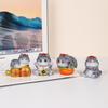 Cat Spirit Resin Art Figurines With Lucky Charm For Home Decor And Gift Giving