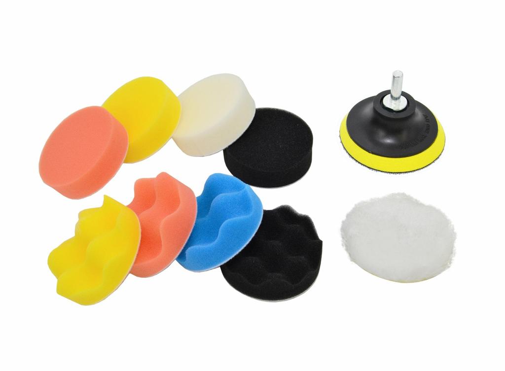 Awtools Gąbki Polerskie Zestaw Na Wiertarkę 80Mm 11Szt.